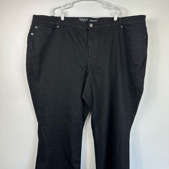 NWT Torrid Perfect Slim Boot Vintage Stretch Mid-Rise Jeans Black 30EXTall - Picture 4 of 14
